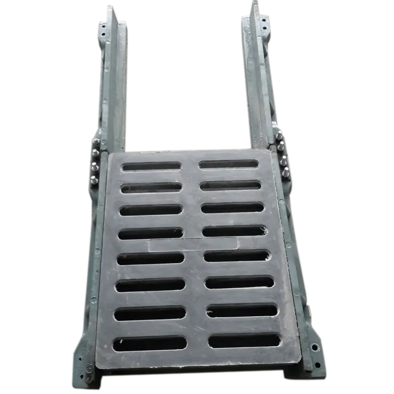 gully grating with frame